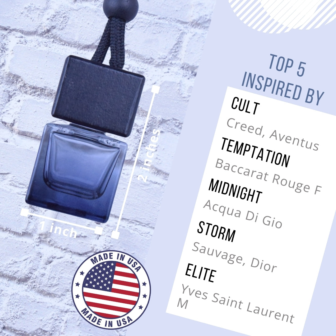 MIDNIGHT Car Air Freshener (inspired by Acqua Di Gio)