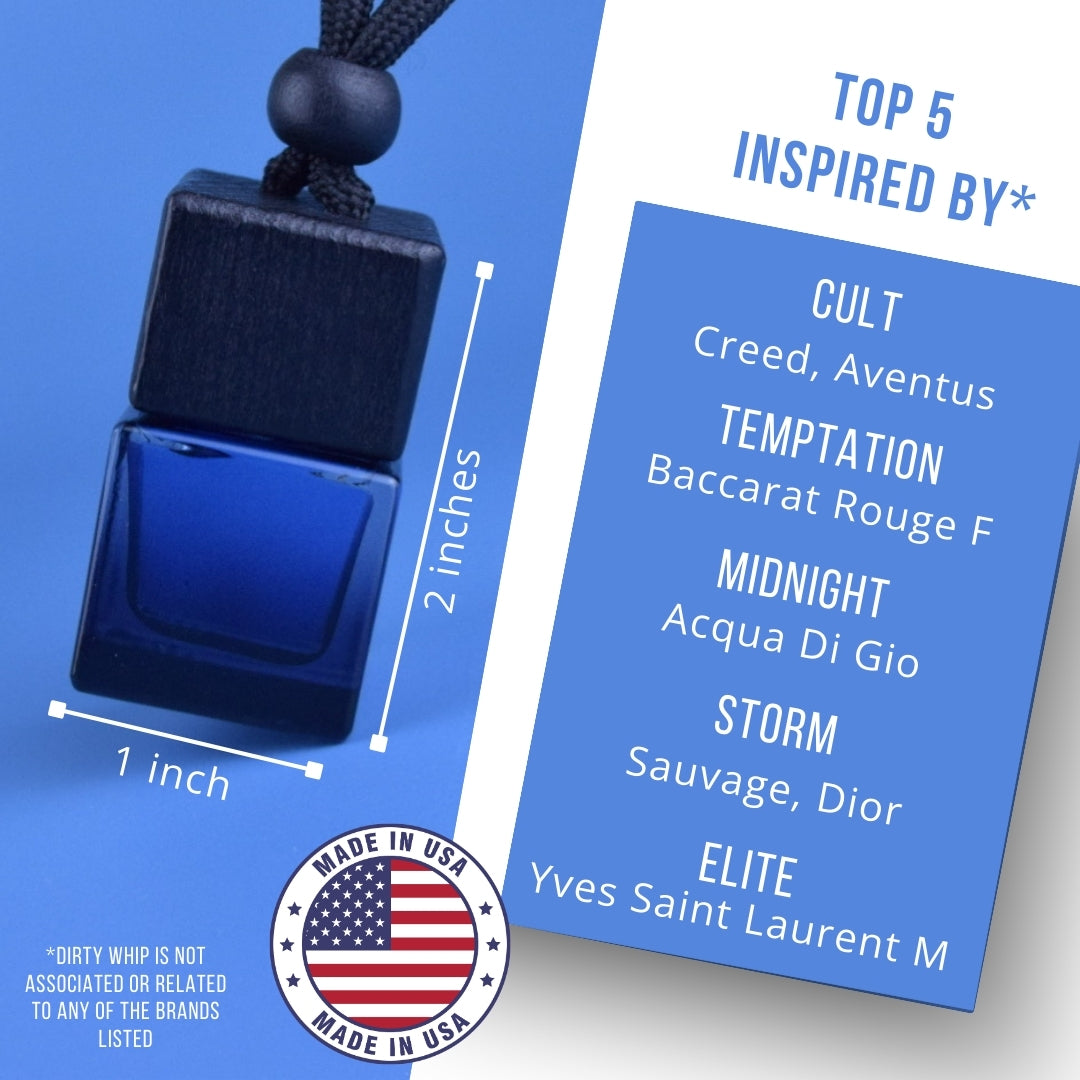 CULT Car Air Freshener (inspired by Creed Aventus)